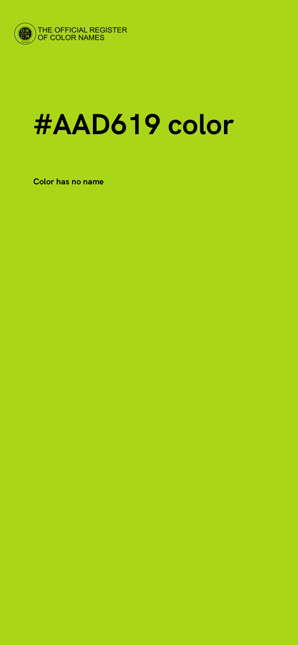 #AAD619 color image