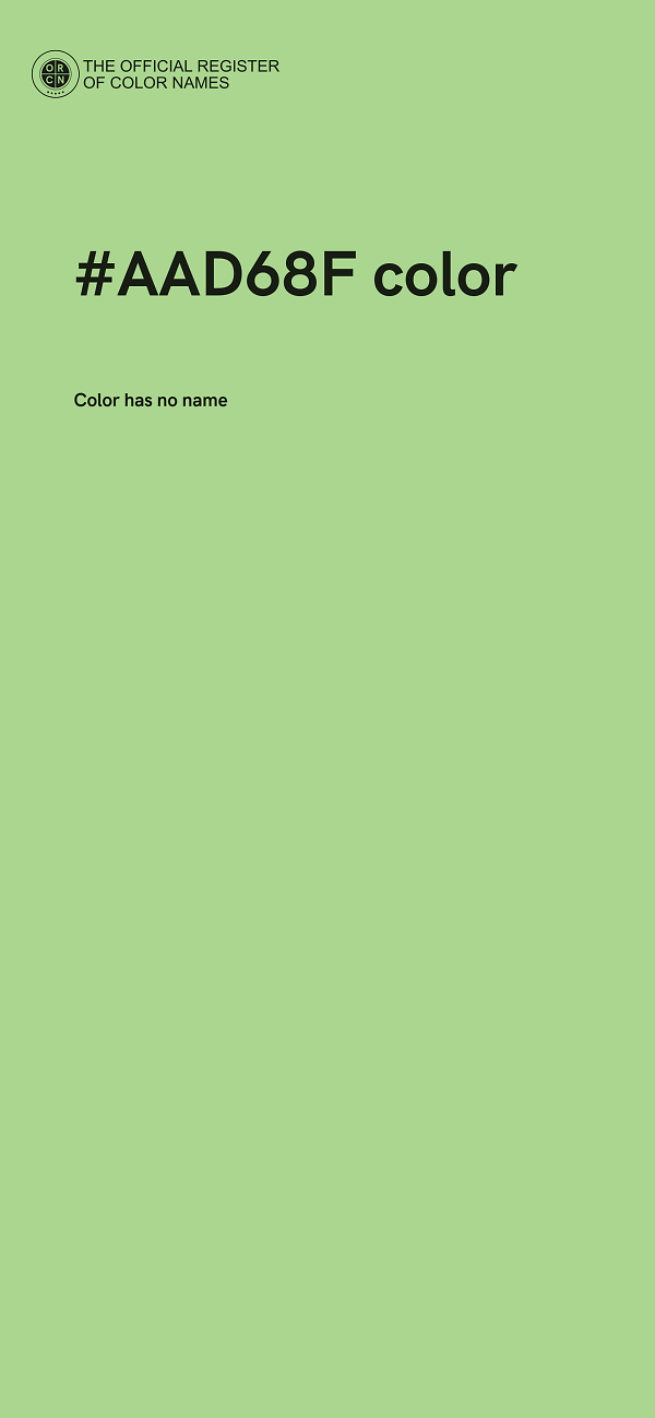 #AAD68F color image