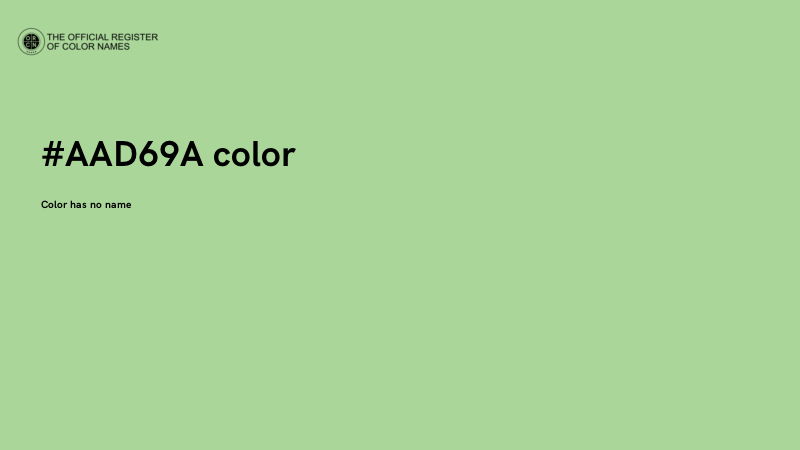 #AAD69A color image