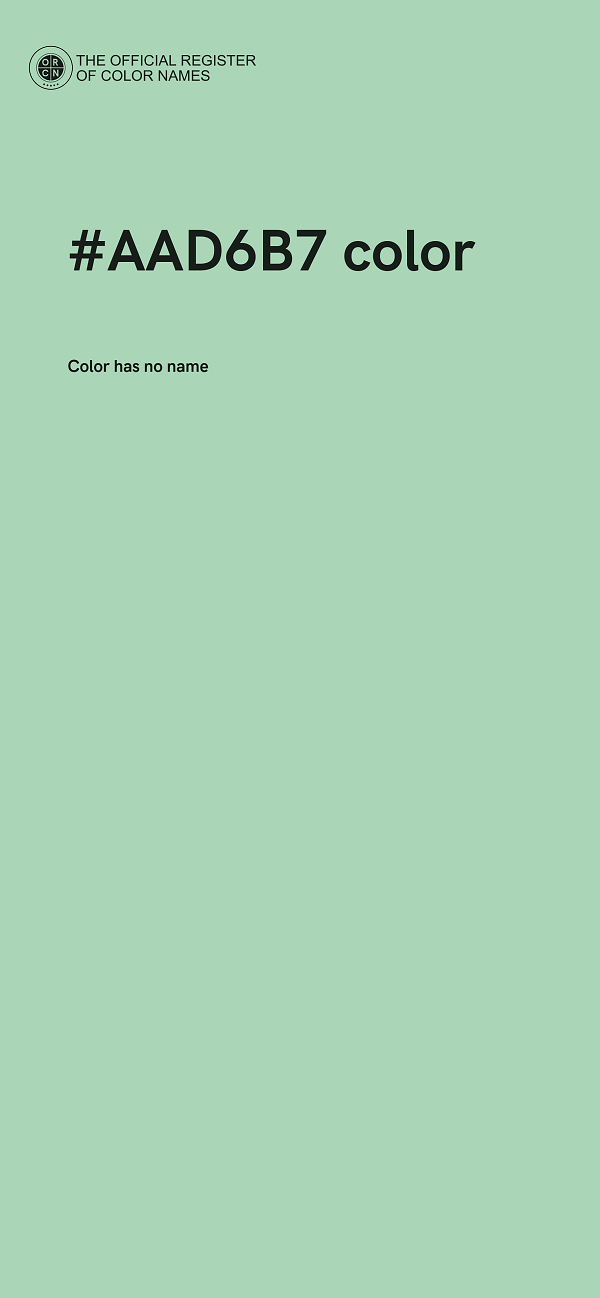 #AAD6B7 color image