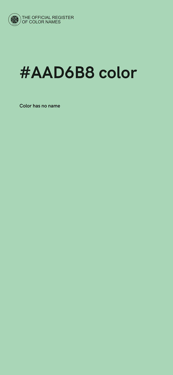 #AAD6B8 color image