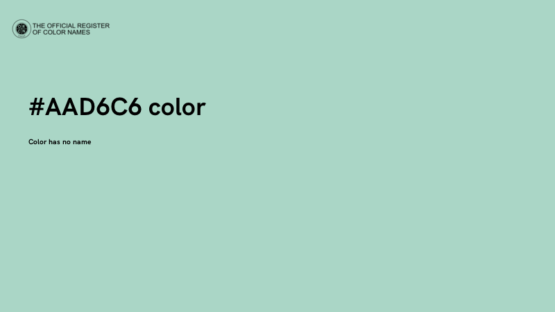 #AAD6C6 color image