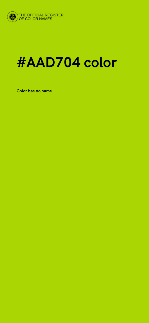#AAD704 color image