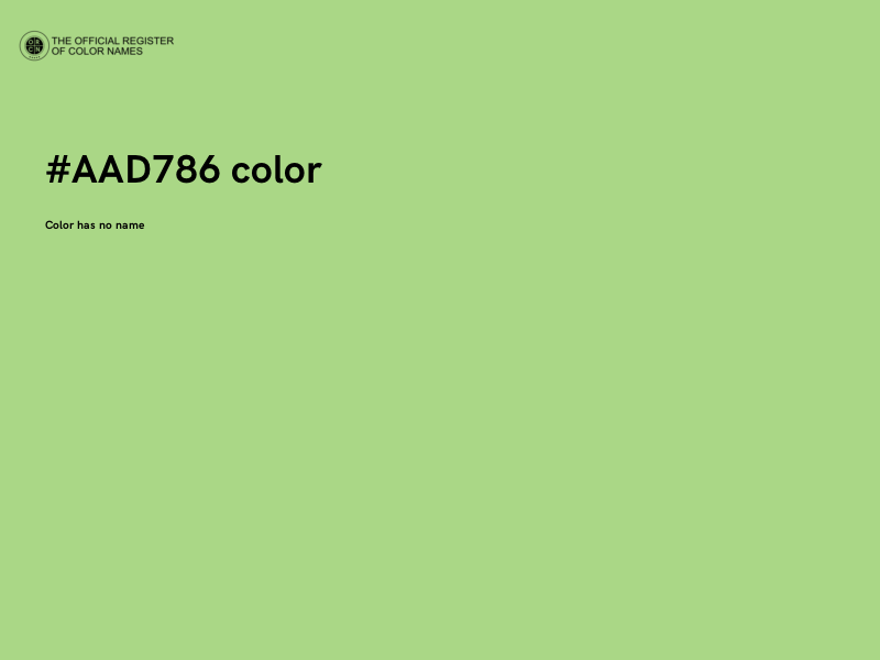 #AAD786 color image