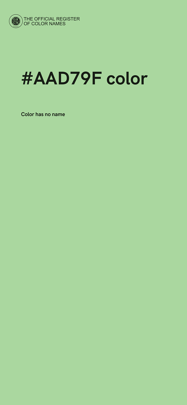 #AAD79F color image