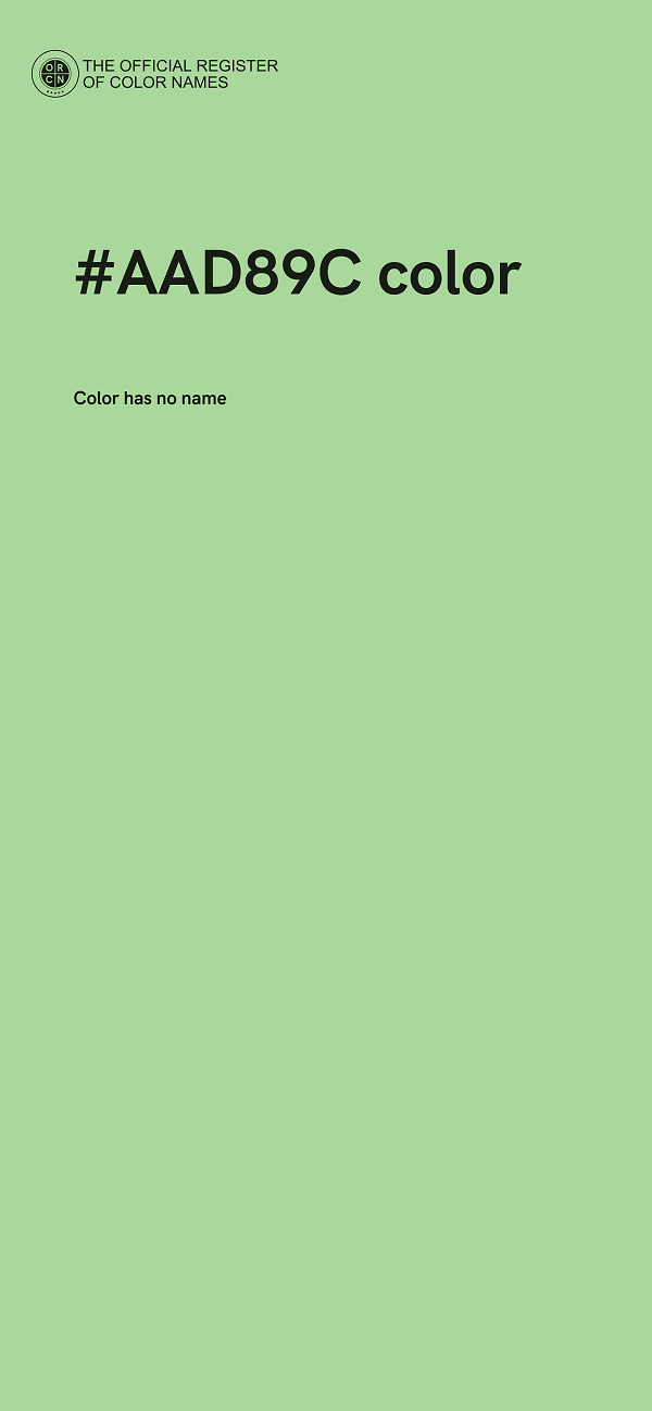 #AAD89C color image