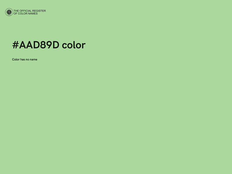 #AAD89D color image