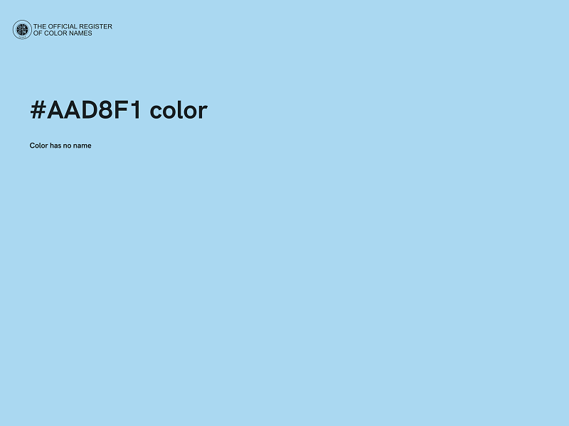 #AAD8F1 color image