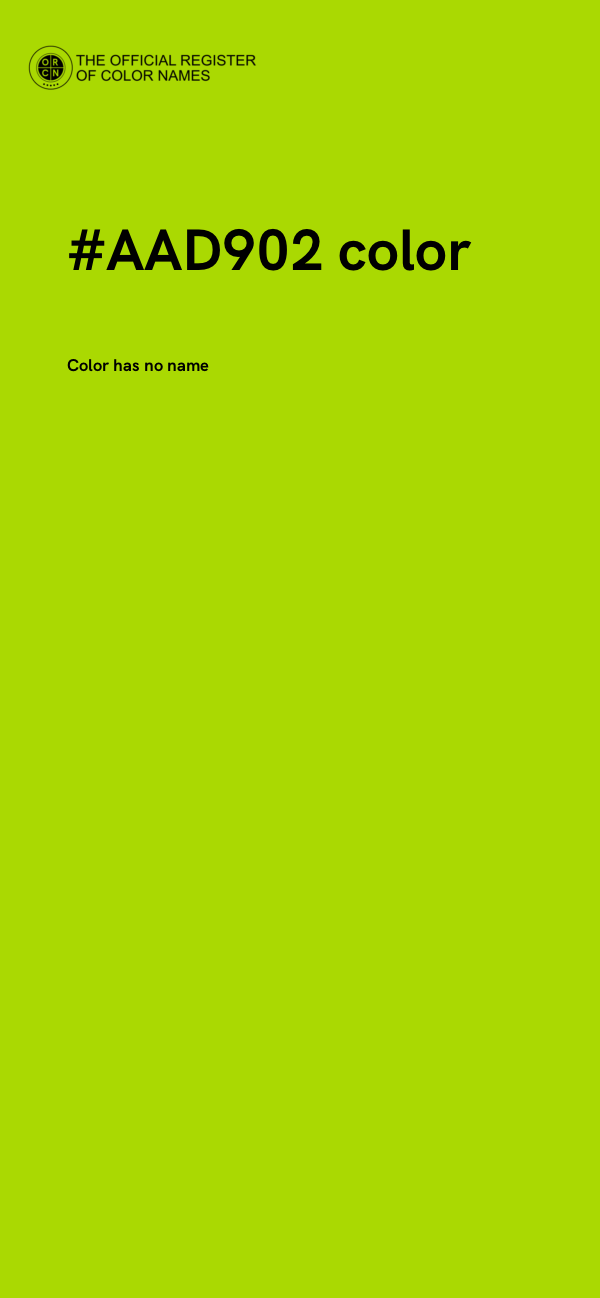 #AAD902 color image