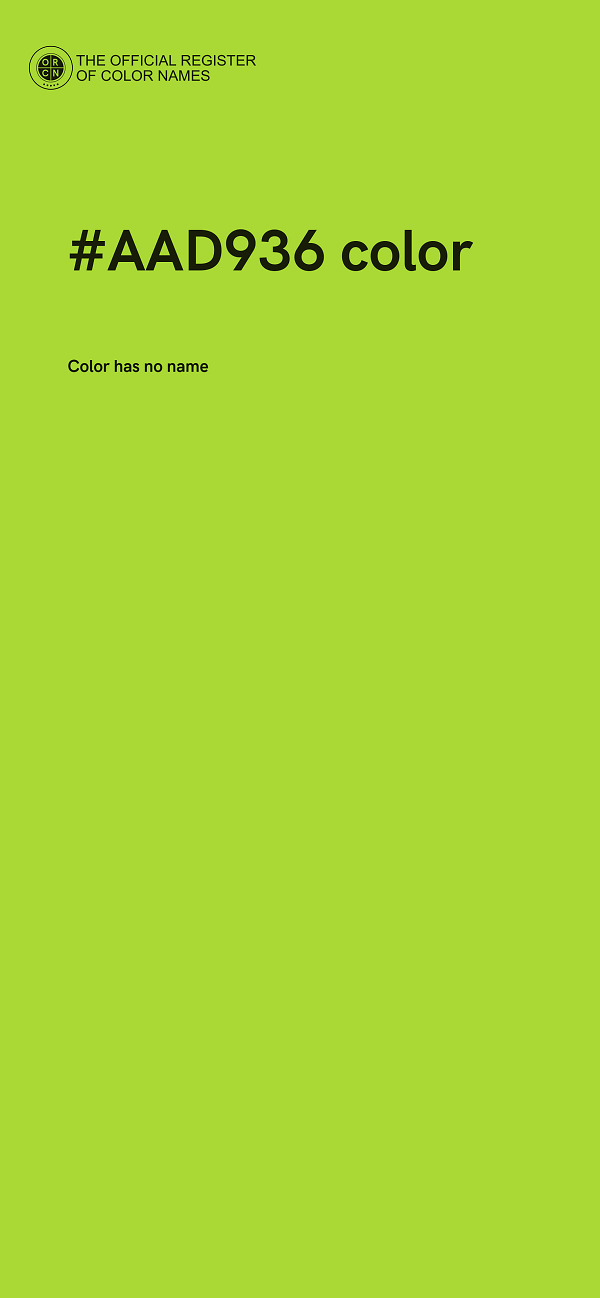 #AAD936 color image