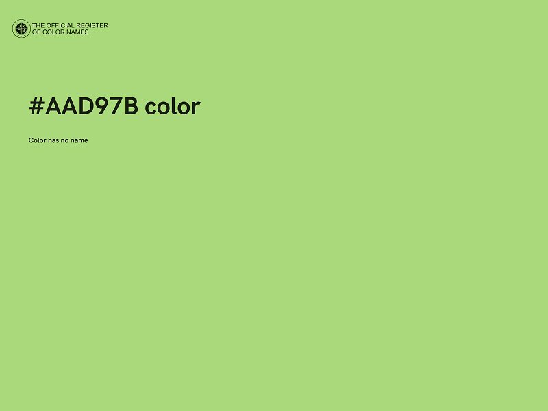 #AAD97B color image