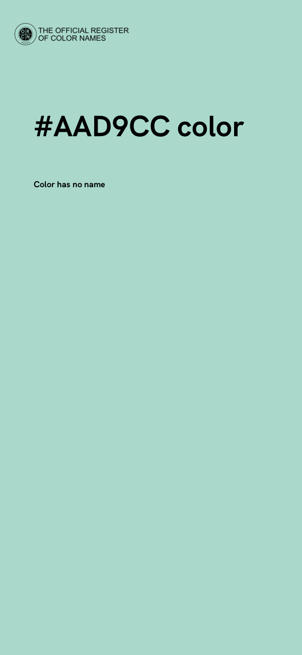 #AAD9CC color image