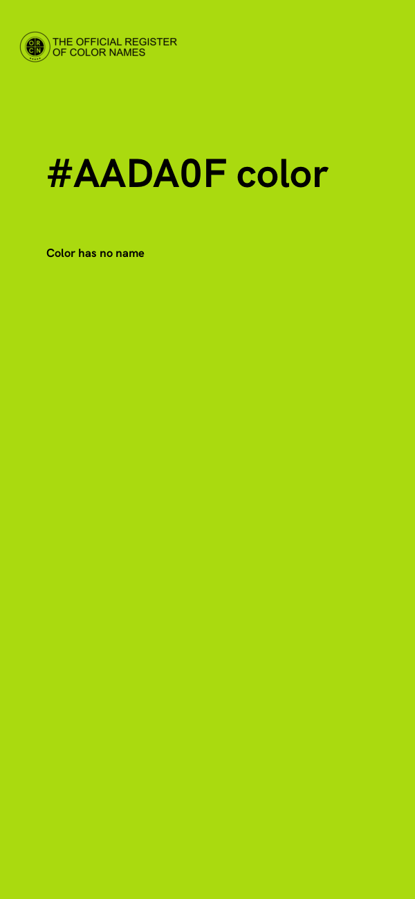 #AADA0F color image