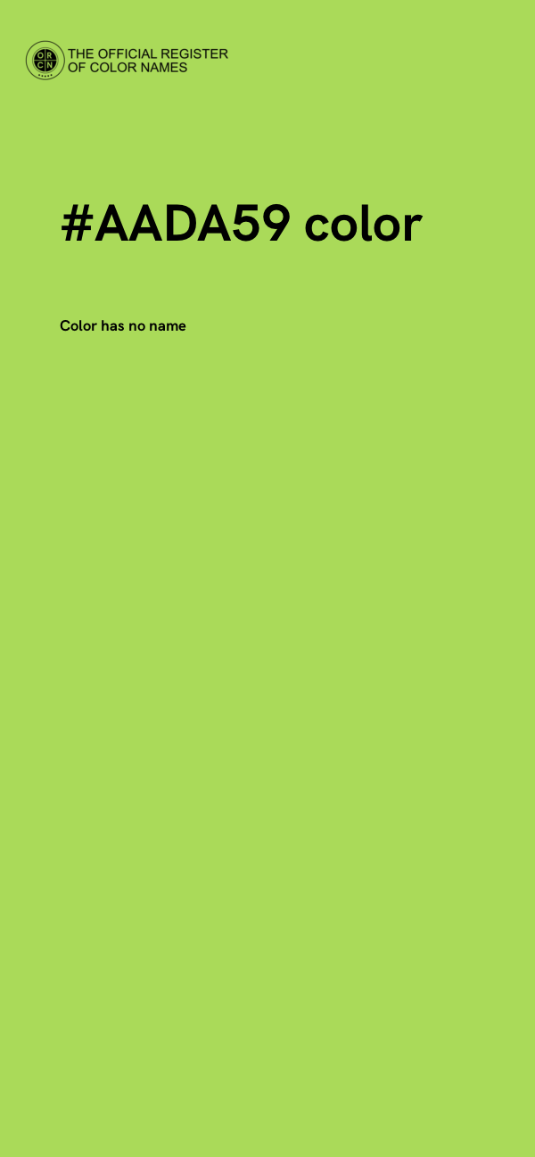 #AADA59 color image