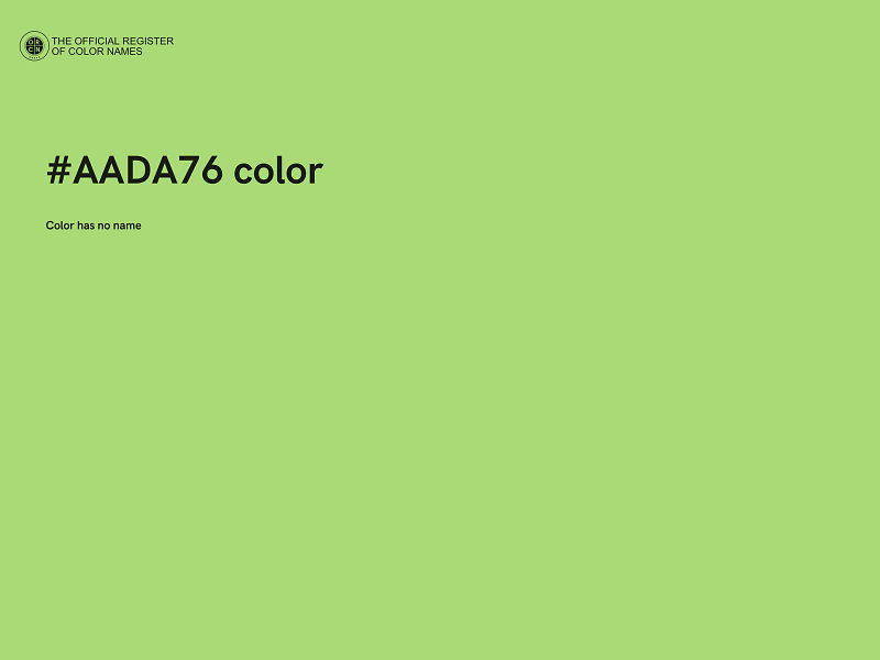 #AADA76 color image