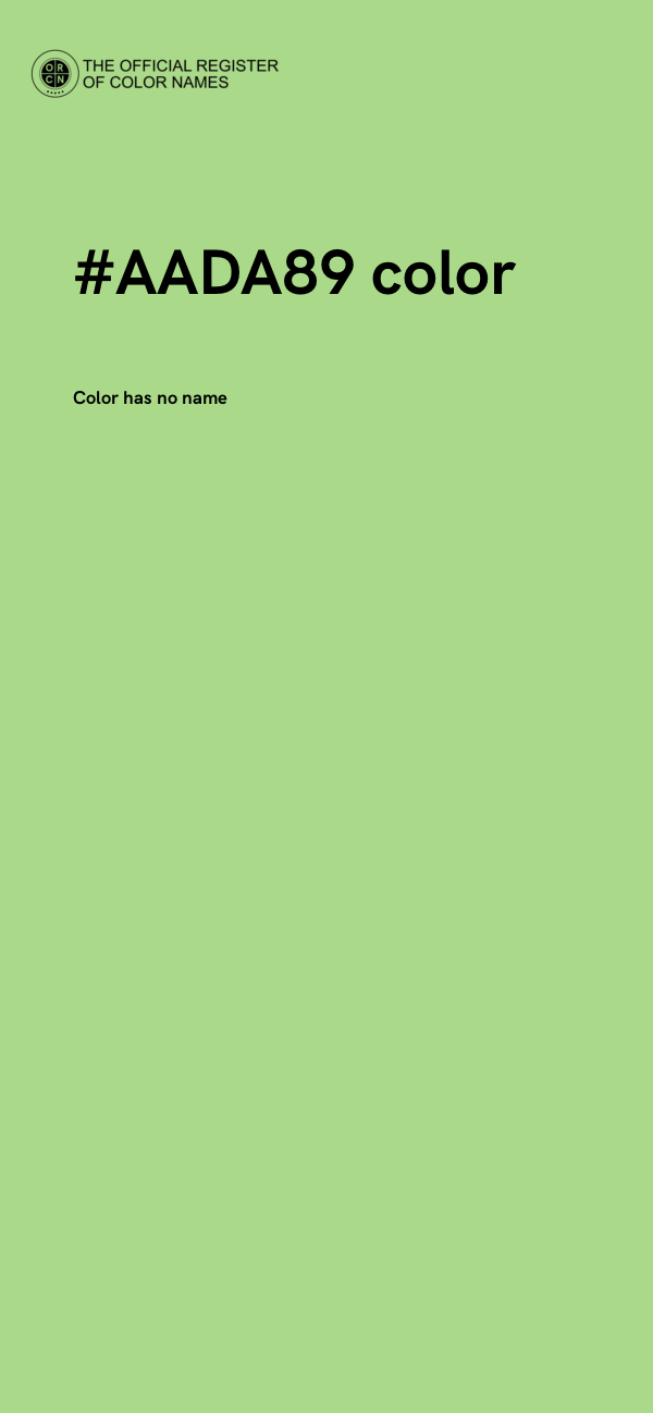 #AADA89 color image