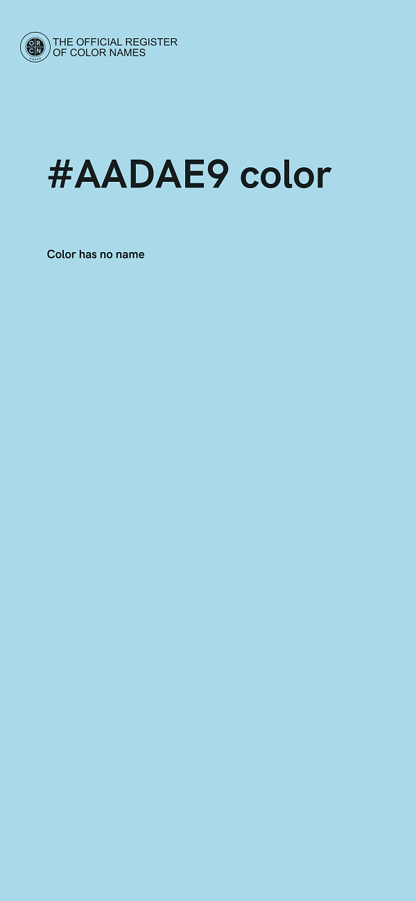 #AADAE9 color image