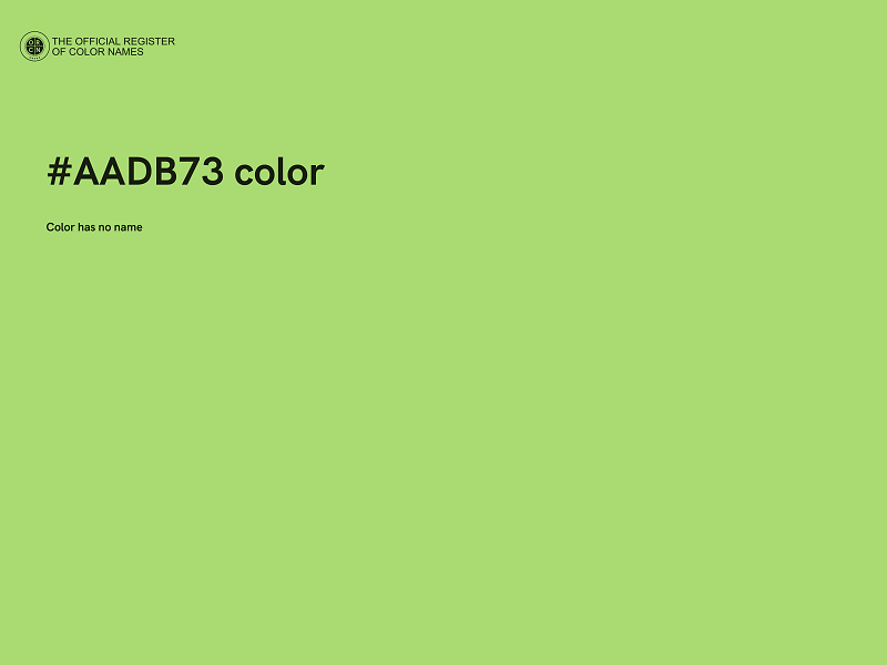 #AADB73 color image