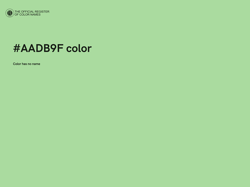 #AADB9F color image