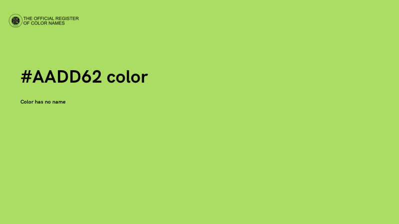 #AADD62 color image