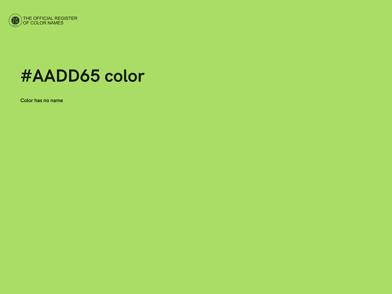 #AADD65 color image