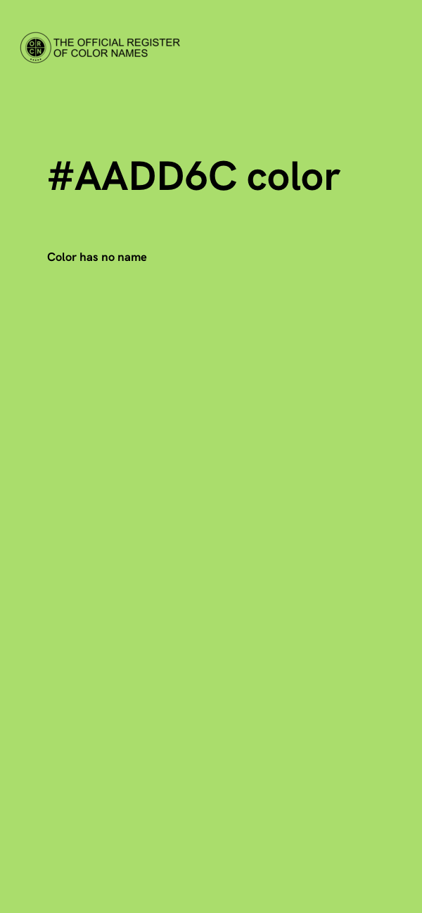 #AADD6C color image