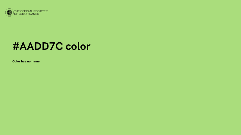 #AADD7C color image