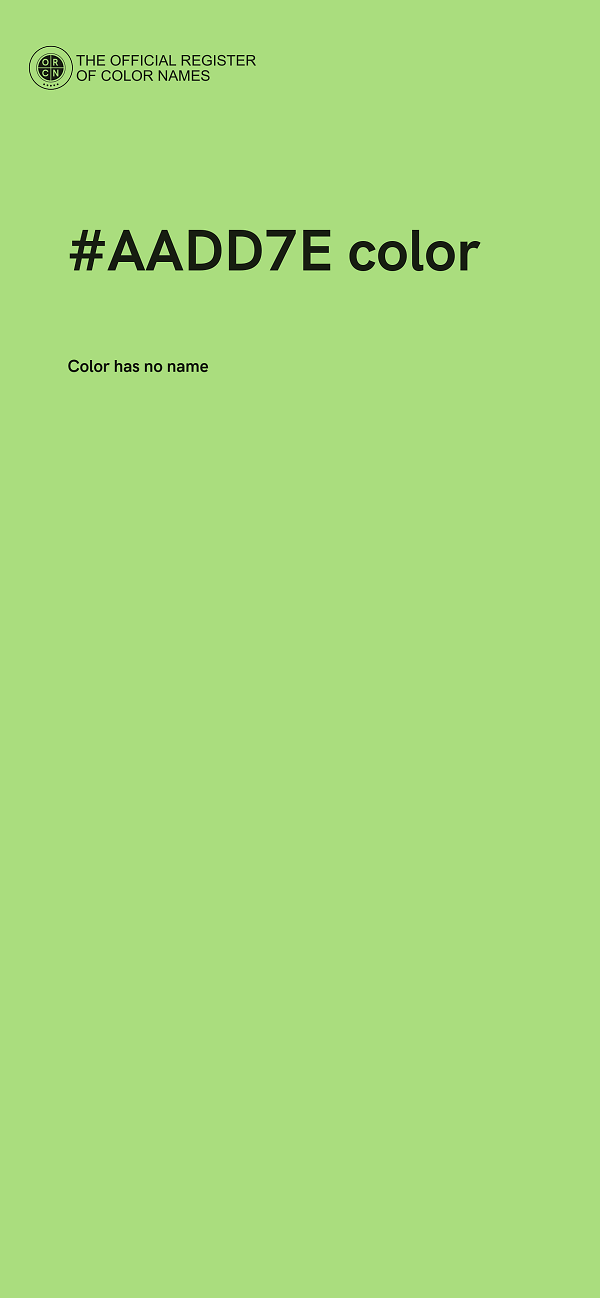 #AADD7E color image