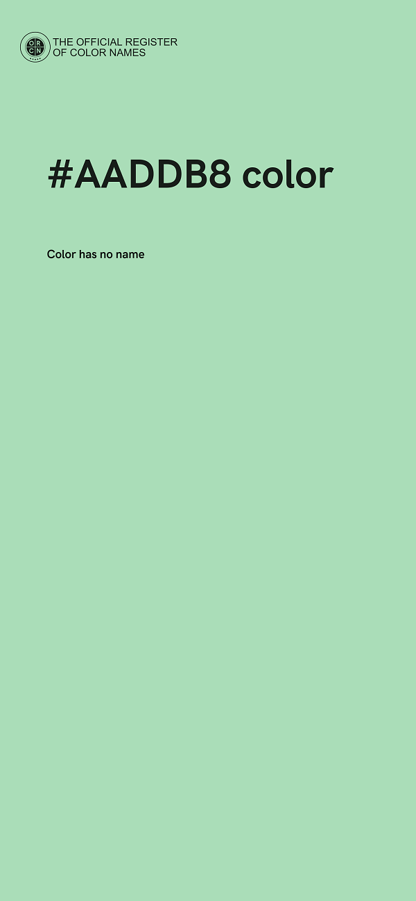 #AADDB8 color image