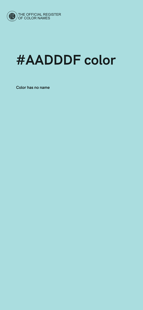 #AADDDF color image