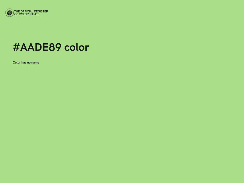 #AADE89 color image