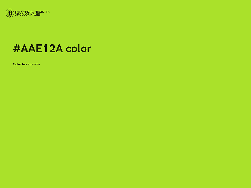 #AAE12A color image