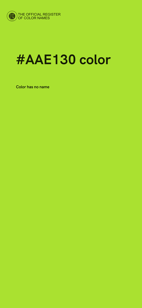 #AAE130 color image