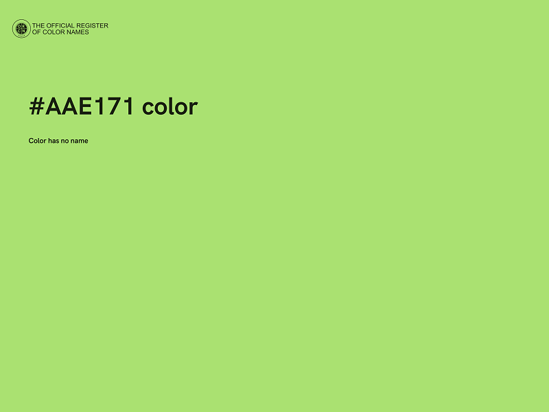 #AAE171 color image