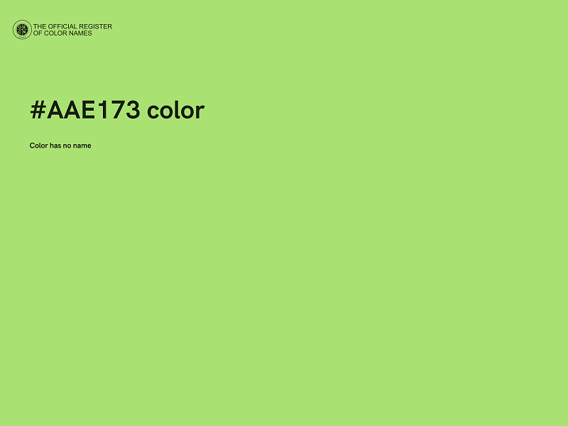 #AAE173 color image