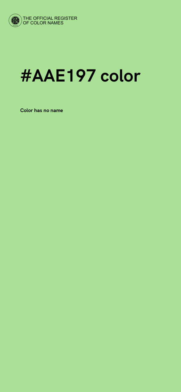#AAE197 color image
