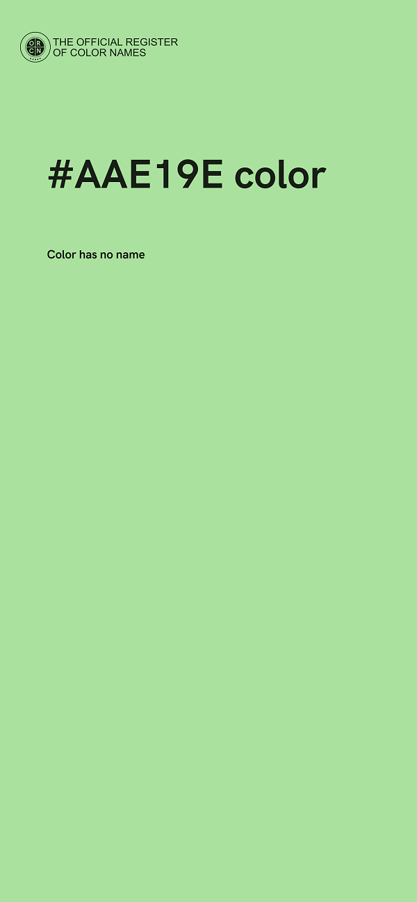#AAE19E color image
