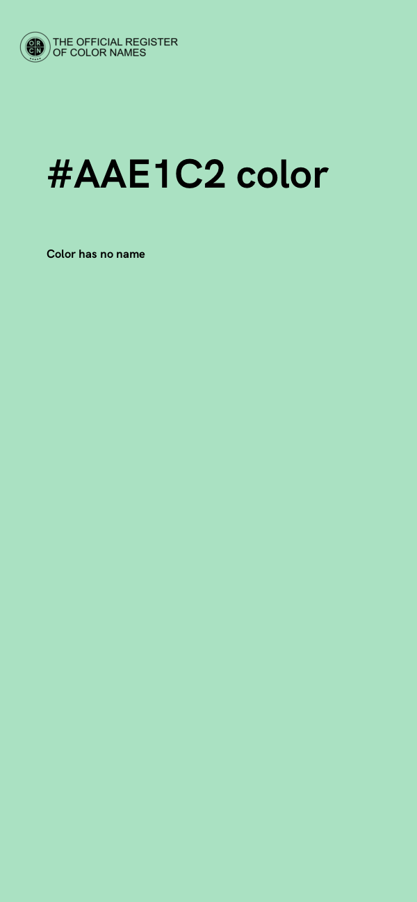 #AAE1C2 color image