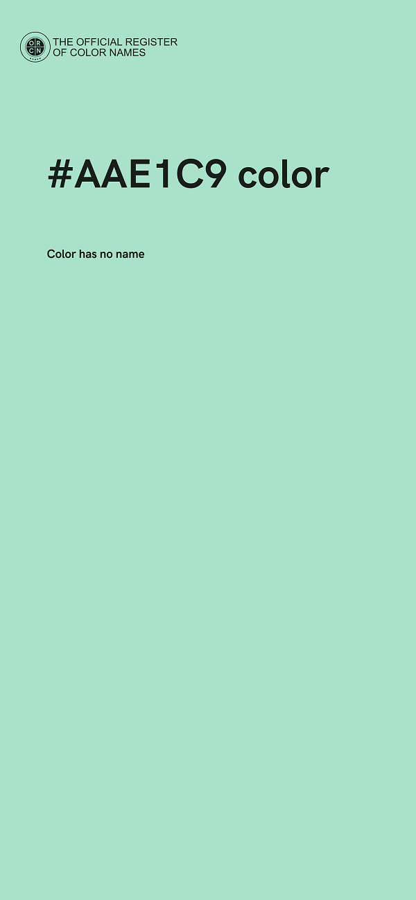 #AAE1C9 color image