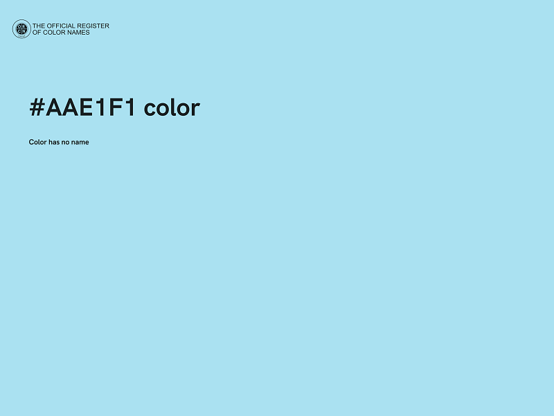 #AAE1F1 color image