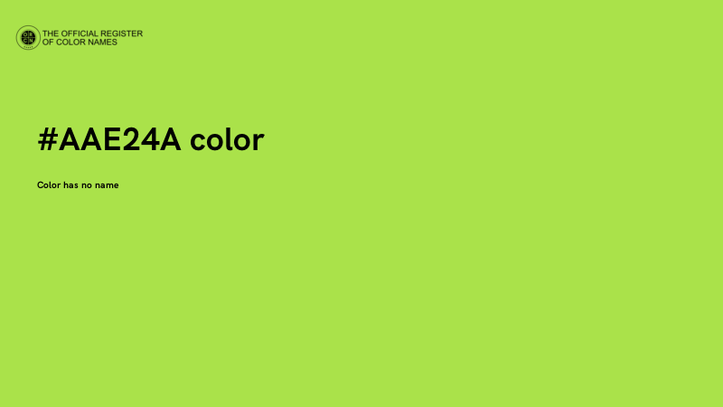 #AAE24A color image