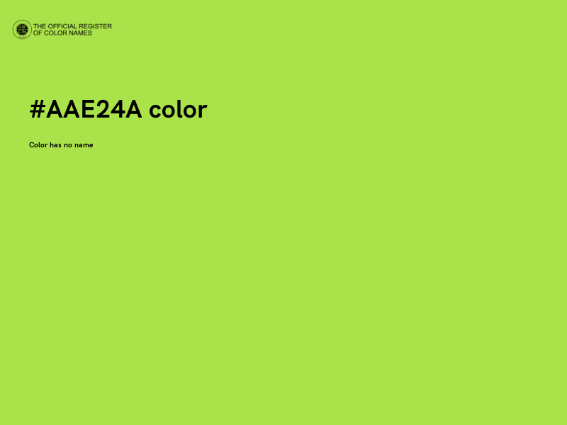 #AAE24A color image