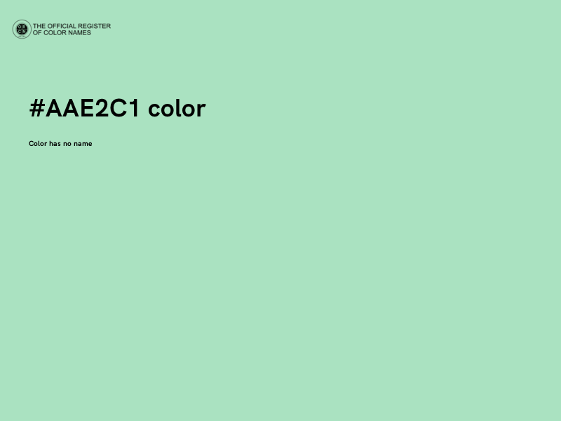 #AAE2C1 color image