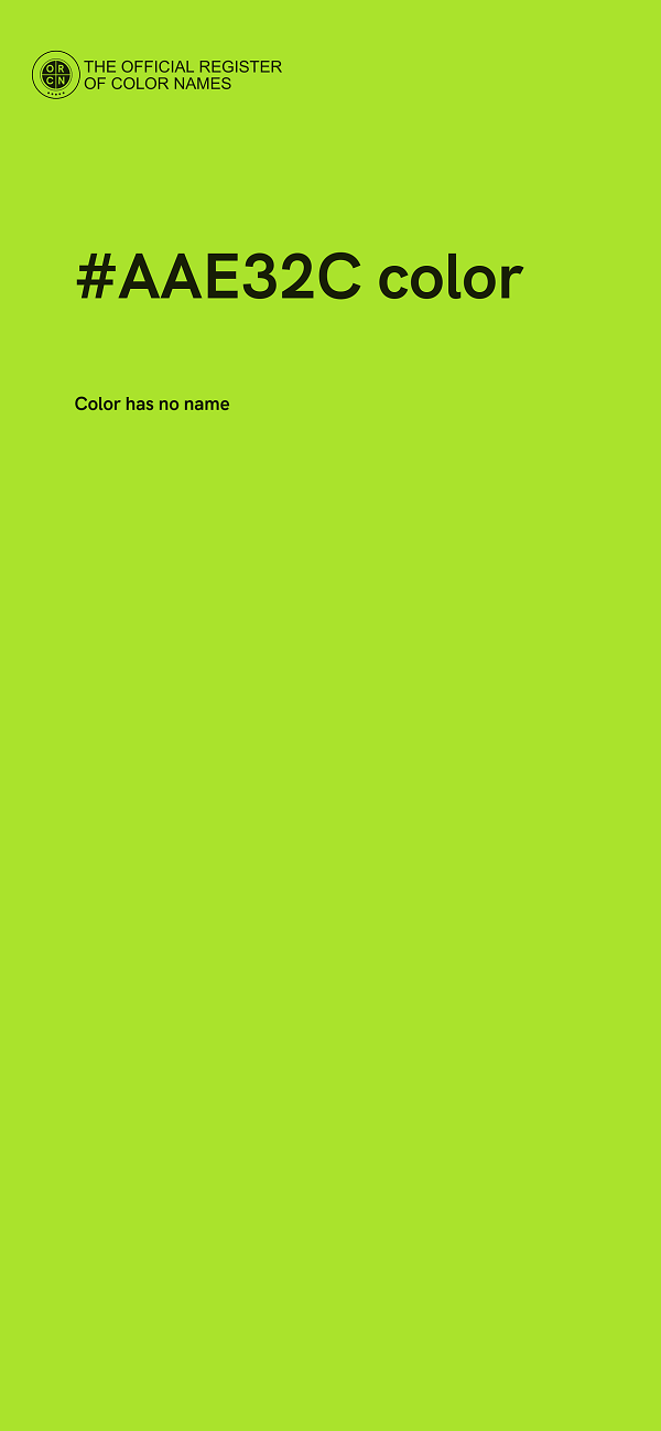 #AAE32C color image