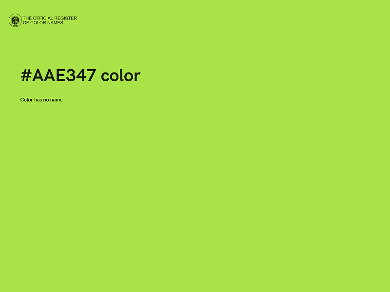 #AAE347 color image