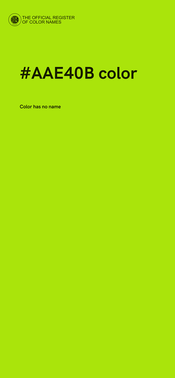 #AAE40B color image
