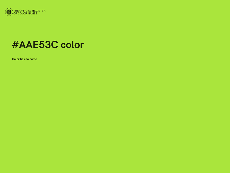 #AAE53C color image