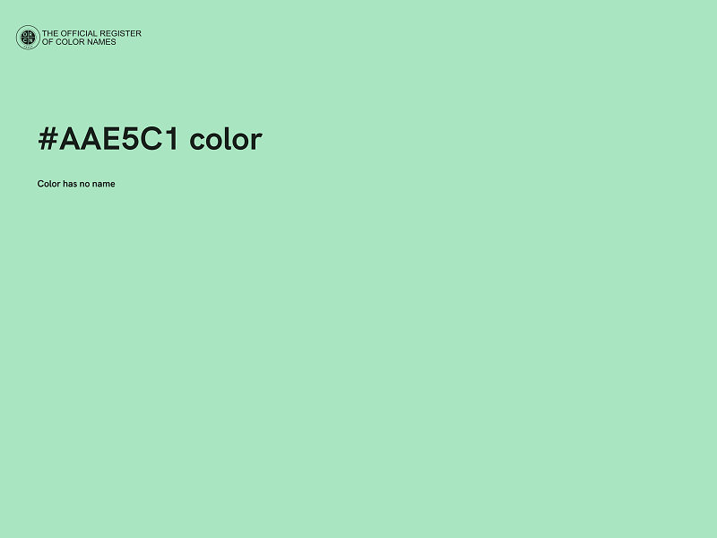 #AAE5C1 color image