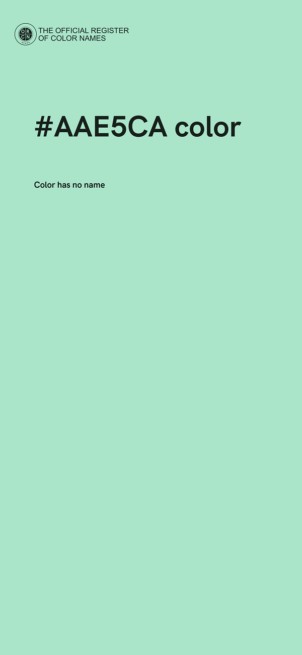 #AAE5CA color image