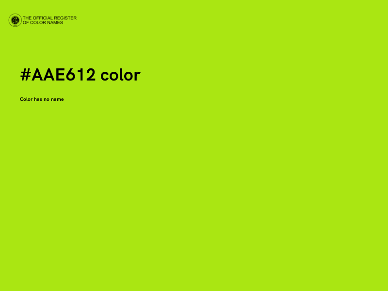 #AAE612 color image